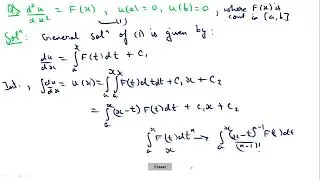 Green's Function &bull; Find Green's Function of given ODE | Integral Equation & BVP