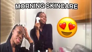 My morning skincare routine!| Ft. Duvolle spin-brush