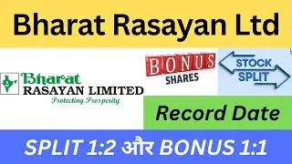 Bharat Rasayan Ltd latest news|Bharat Rasayan Ltd split and bonus news|stock bulletin