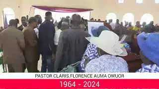REFLECTION ON A LIFETIME OF SERVICE PASTOR CLARIS FLORENCE AUMA OWUOR