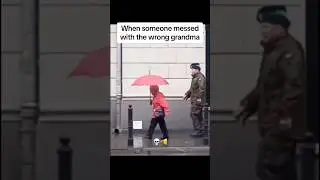 Don&rsquo;t mess with grandma. #funny #soldiers #army #babushka #fyp #viralvideo