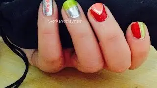 Easy Neon Nail Art Tutorial