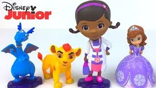 DISNEY JUNIOR FIGURE WITH LION GUARD DOC MCSTUFFINS AND SOFIA THE FIRST -  DELUXE COLLECTIBLE FIGURE