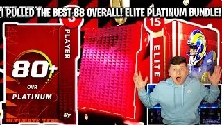 I PULLED THE BEST 88 OVERALL! INSANE 15X PLATINUM ELITE BUNDLE! | MADDEN 22 ULTIMATE TEAM