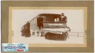 Snow plow Electric Train Vintage Winter Railroad Photo Canada