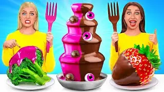 Chocolate Fountain Fondue Challenge | Edible Battle by TeenDO Challenge