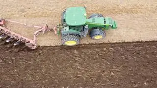 Ploughing Grass with a John Deere and a Gregory Besson Plough
