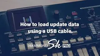 How to load the update data using a USB cable. 