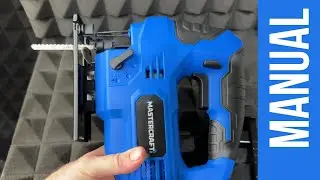 Mastercraft 5A 4-Position Variable Speed Orbital Jigsaw with LED Light & Straight Edge Set Up Manual