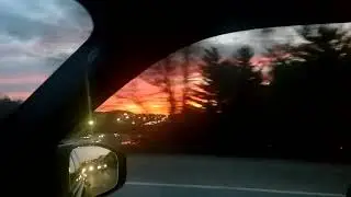 Sunset &ndash; somewhere &ndash; on I-75 South towards Atlanta