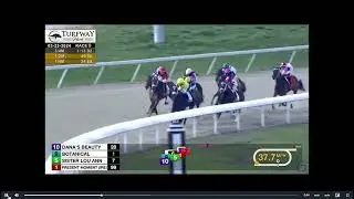 Horse Racing: Dana's Beauty Wins Latonia Stakes. Full Race 9 Turfway Park Sat, Mar. 23, 2024.