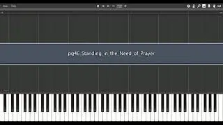 Alfred Basic Adult Piano Book level 1, page 46 Standing in the Need of Prayer :: Synthesia MIDI File