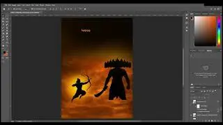 🎨 Dussehra Poster Design | Creative Festival Poster Making Tutorial