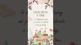 Whimsical Watercolor Wonderland Birthday Invitation Video by The Creative Invites | BIV06