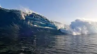 THIS SKETCHY ROCK ENTRY LED TO KNEE DEEP REEF GURGLES IN CANARY ISLANDS (BODYBOARD)