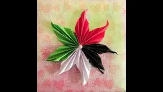 UAE Flag Flower | UAE National Day special craft | Decorative Flower Making