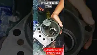 how to removing guide valve #weichai #cylinderhead #auxiliaryengine