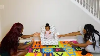 WHO DOES OUR BABY LOVE MORE?!?! **YOU WOULD NEVER GUESS** (CUTEST REACTION)