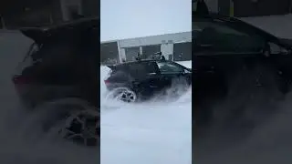 Golf R mk8 fun in snow #drift #drifting #golf #golfr #volkswagen #golfmk8 #snow
