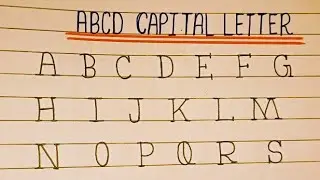 Abcd capital letter | A to Z Alphabet | stylish alphabet words 