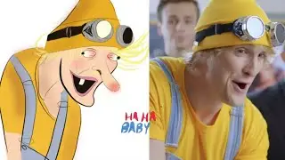 Logan paul drawing meme | help me help you | logan paul funny video song- haha baby brand