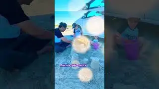 My kid❤️play sand #shortsvideo #shorts #beach #love #cute #playsand #castle