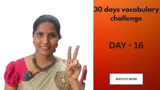 30 DAYS vocabulary challenge day 15