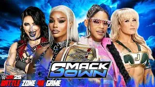 WWE SMACKDOWN - Jade Cargill Rhea Ripley vs Bianca Belair Jordynne Grace - WWE 2K25 16 January 2026