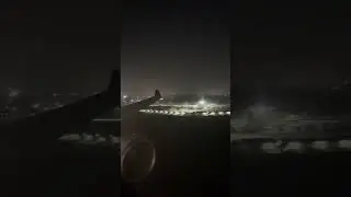Thai airways night landing 4k