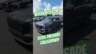 Interior Colors of the 2026 Palisade Calligraphy