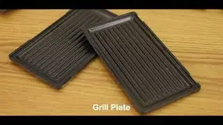 OMSM2428 750W 3 In 1 Multi  plate Sandwich Maker - Portable Non-Stick Plate Grill.