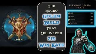 Diablo Immortal PVP - My GO-TO Necromancer GOLEM BUILD!