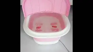 Foldable foot bath with automatic heating, massage and red light therapy LIVMAN SQ-806