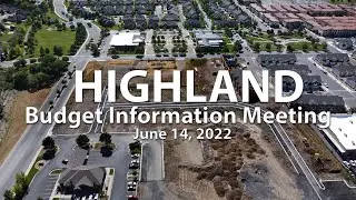 Highland City Budget Information Meeting