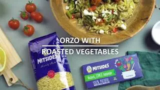 Orzo with roasted vegetables
