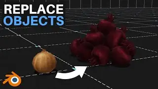 How to Replace Multiple Objects with Another Object in Blender