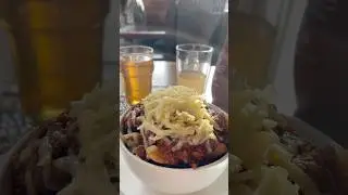 Cheesy chilli and chips at The Dead Poets Inn, Holbrook, Derbyshire
