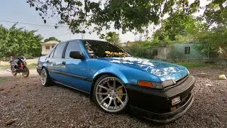 Nuevo rines😍🥰 al Honda Accord 87🚙 (#honda #hondaaccord #rines)