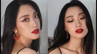 SOFT LINER WITH RED LIP MAKEUP TUTORIAL| TRANG ĐIỂM QUYẾN RŨ VỚI SON ĐỎ V&Agrave; ĐƯỜNG KẺ MẮT MỀM MẠI