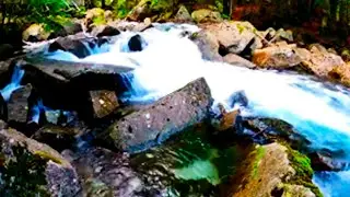 A Mountain River in Tianshan China 4k UHD. Relaxing River Water Noise/Sleep/Stress Relief/ 1 Hour