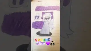 My OC sprunki character-Alice 💜🎧/Nh&acirc;n vật OC sprunki của m&igrave;nh-Alice #sprunki #art #oc