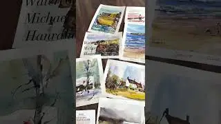In gallery, landscapes by artist Michael Hanrahan