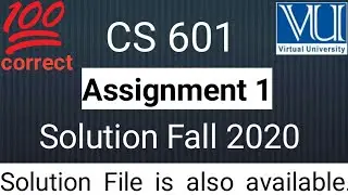 cs601 assignment 1 Solution Fall 2020