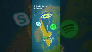 Top 5 most inovative countries! ┃ Geography Facts!  #education #map #world #inventions #top5