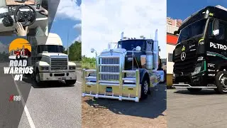 Three Epic Truck Hauls (Kenworth, Mack, Mercedes) | Road Warriors #1 | Truck Steering Wheel Gameplay