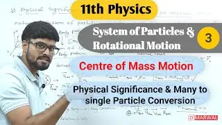 Motion of Centre of mass and its Physical significance | Many particle to Single Particle Conversion