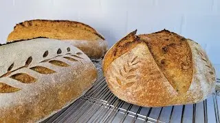 Simple Decorative Scoring of Three Bread Shapes