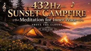 Above the Peaks | Sunset Meditation & Inner Wisdom | 4K (Intro Story, 432Hz Musics)
