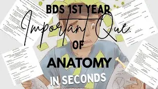 📚 BDS 1st Year Anatomy 2025 &ndash; Most Important Questions in Seconds!PART-1 #shorts