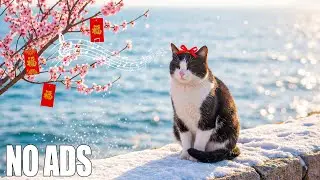 12 Hours Healing Music for Cats 🐾Gentle Ambient for Cats 🐈 Purr Therapy 🎶No Ads